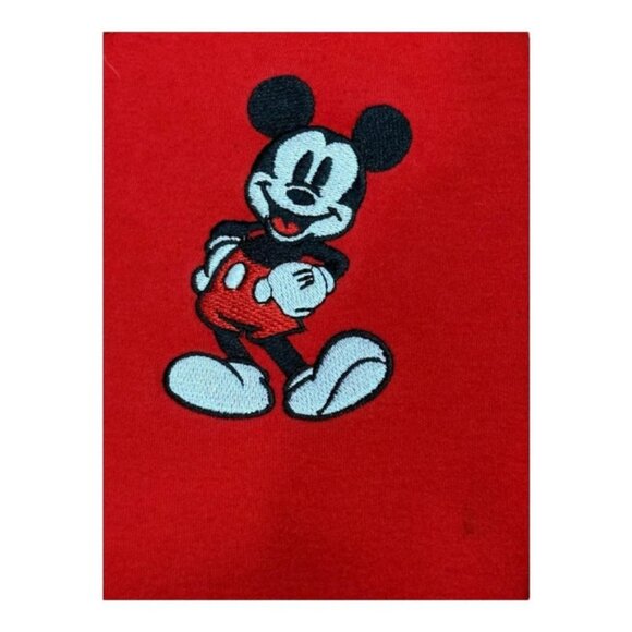 Disney Baby Hoodie Jacket 18M Red Mickey Mouse Ears Full Zip Cotton - Picture 2 of 8